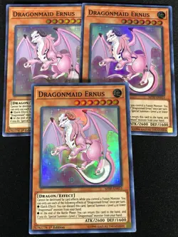 Yugioh Dragonmaid Ernus MYFI-EN015 1st Super x3 (LP) - Image 1