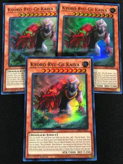 Yugioh Kyoro Ryu-Ge Kaiva CRBR-EN031 1st Super x3 (NM) - Image 1