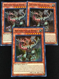 Yugioh Ancient Ger Hydra SR03-EN002 1st Super x3 (NM) - Image 1