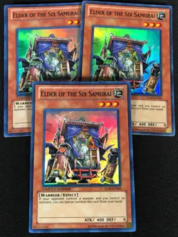 Yugioh Elder of the Six Samurai SAAS-EN001 Super x3 (NM) - Image 1