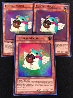 Yugioh Fluffal Mouse MP16-EN056 1st Super x3 (NM) - Image 1