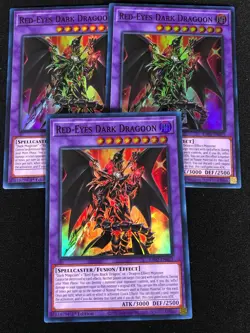 Yugioh Red-Eyes Dark Dragoon RA02-EN021 1st Super x3 (NM) - Image 1