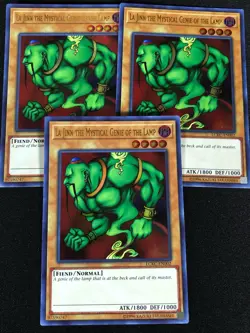 Yugioh La jinn The Mystical Genie of the Lamp LCKC-EN002 Ultra x3 (NM) - Image 1