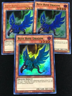 Yugioh Blue Rose Dragon LDS2-EN104 1st Ultra x3 (NM) - Image 1