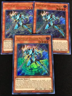Yugioh Keeper of Dragon Magic CT15-EN004 Ultra x3 (NM) - Image 1