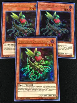 Yugioh Predaplant Ophrys Scorpio DUPO-EN066 1st Ultra x3 (NM) - Image 1