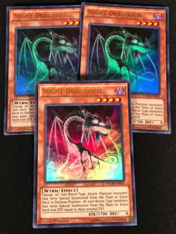 Yugioh Night Dragolich NECH-EN034 1st Ultra x3 (NM) - Image 1