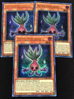 Yugioh Necro Synchron LED8-EN023 1st Ultra x3 (NM) - Image 1