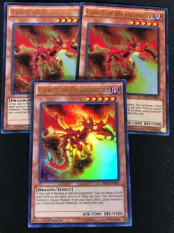 Yugioh Curse of Dragonfire MIL1-EN002 1st Ultra x3 (NM) - Image 1