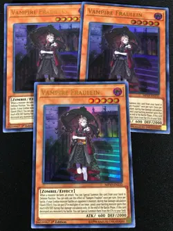 Yugioh Vampire Fraulein MP19-EN235 1st Ultra x3 (NM) - Image 1