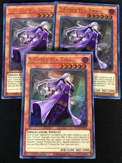Yugioh S-Force Pta Tina BLVO-EN015 1st Ultra X3 (NM) - Image 1