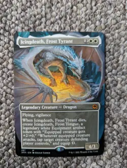 Icingdeath, Frost Tyrant Card Borderless Forgotten Realm Magic MTG Mythic M 287 - Image 1
