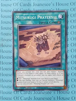 SUDA-EN094 Mitsurugi Prayers Yu-Gi-Oh Card 1st Edition New - Image 1