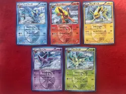 Eeveelution Team Plasma Card Lot Flareon Espeon Jolteon Vaporeon Leafeon - Image 1