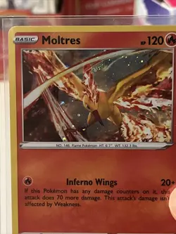 Moltres Cosmos Holo Pokemon Brilliant Stars Promo Card 21/172 NM Swirl 2 - Image 1