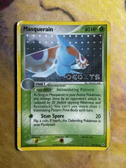 Masquerain 39/107 Reverse Holo Stamped Pokemon EX Deoxys 2005 TCG Era Card - Image 2