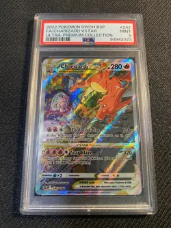PSA 9 MINT Charizard VSTAR SWSH262 Black Star Promo Full Art Pokemon Card - Image 1