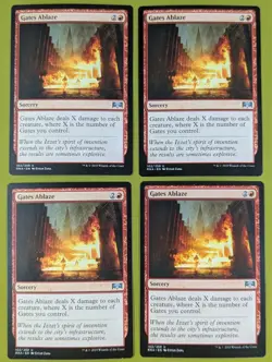 Gates Ablaze x4 Ravnica Allegiance 4x Playset Magic the Gathering MTG - Image 1