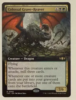Colossal Grave-Reaver Extended Art - Commander: Tarkir: Dragonstorm: MTG - Image 1