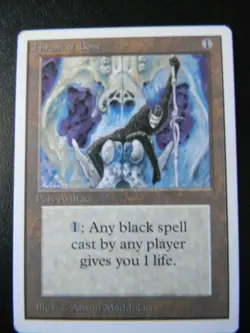 THRONE OF BONE : UNLIMITED : MTG : 1993 : NEAR MINT : SEE PHOTO'S - Image 1