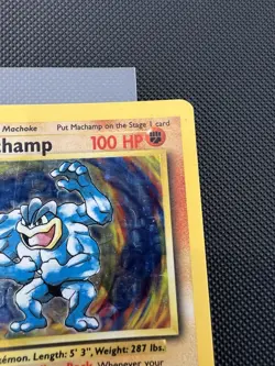 Machamp Holo 1st Edition Gray Stamp #8/102 Base Set Pokemon 1999 MP - Image 3