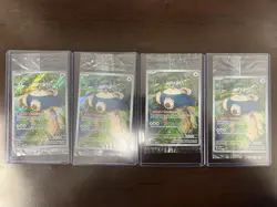 4X Pokemon TCG S&V 151 Snorlax Black Star Promo - NM - Sealed 2023 from ETB - Image 1