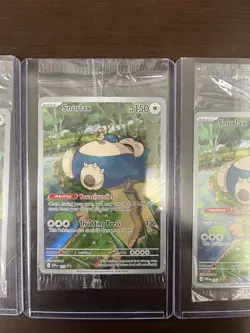 4X Pokemon TCG S&V 151 Snorlax Black Star Promo - NM - Sealed 2023 from ETB - Image 3