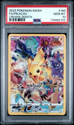 Pokemon TCG Crown Zenith Pikachu 160/159 Secret Rare Psa 10 - Image 1