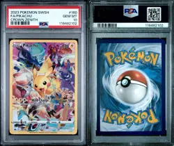 Pokemon TCG Crown Zenith Pikachu 160/159 Secret Rare Psa 10 - Image 3