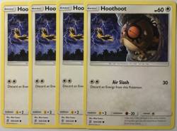 POKEMON 4X HOOTHOOT 165/236 UNIFIED MINDS COMMON NEAR MINT-PLAYSET - Image 1