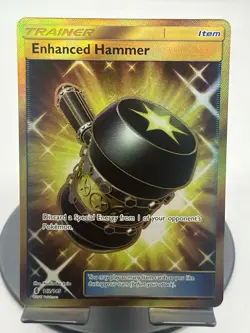 Pokemon TCG Enhanced Hammer (Secret) 162/SV94 SM Guardians Rising Secret Rare NM - Image 1