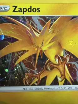 Cosmos Holo Swirl Zapdos 048/185 Vivid Voltage Pokemon TCG NM - Image 2
