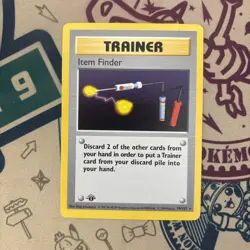 Item Finder Pokemon Base set 1st Edition Shadowless 74/102 (LPG) - Image 3
