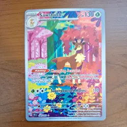 2024 Pokemon SV Temporal Forces Sawsbuck #166/162 - Image 1
