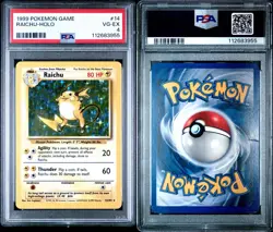 1999 Pokemon Base Set Raichu Holo #03 PSA 4 VG-EX (New Cert) ⚡⚡⚡ - Image 3