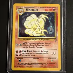 VTG Pokemon TCG Ninetales 13/130 Base Set 2 Holo Rare Unlimited near mint - Image 1