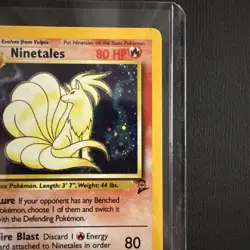 VTG Pokemon TCG Ninetales 13/130 Base Set 2 Holo Rare Unlimited near mint - Image 3