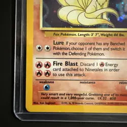 VTG Pokemon TCG Ninetales 13/130 Base Set 2 Holo Rare Unlimited near mint - Image 5