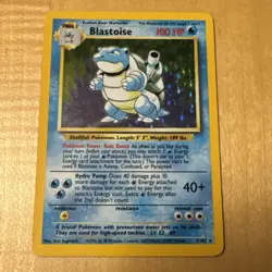 Pokemon BASE SET Blastoise 002/102 Holo Rare 1999 - Excellent Condition - Image 1