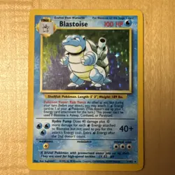 Pokemon BASE SET Blastoise 002/102 Holo Rare 1999 - Excellent Condition - Image 2