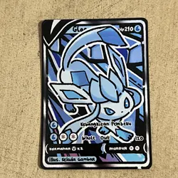 Glaceon Selada Gambar Spektrum Evolusi V3 Fan Art Card Non TCG - Image 1