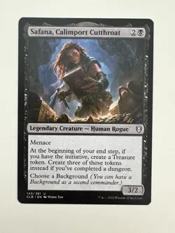 Safana Calimport Cutthroat MTG Magic the Gathering Card NM Near Mint CLB - Image 1