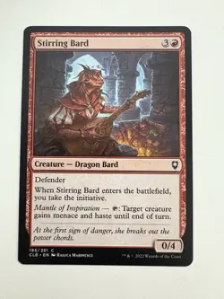 Stirring Bard MTG Magic the Gathering Card NM Near Mint CLB - Image 1