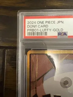 One Piece Luffy Super Parallel DON Card PSA10 Gold Don Promo Rare - Image 2