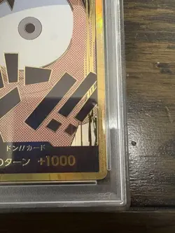 One Piece Luffy Super Parallel DON Card PSA10 Gold Don Promo Rare - Image 5