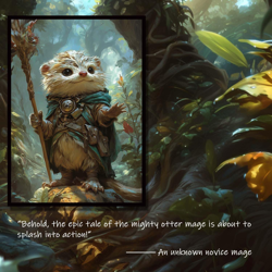 100 Card Sleeves Compatible with MTG Bloomburrow Series (Otter) - Image 5