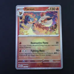 Flareon Poke Ball Reverse Holo 013/131 Prismatic Evolutions Pokemon Card NM/M - Image 1