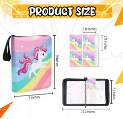 400 Pocket Trading Card Binder with 50 Removable Sleeves, Portable Zippered Card - Image 2