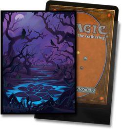 MTG Card Sleeves - Swamp - Lotus Series - Ultra Clear Front & Matte Finish Back, - Image 2