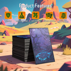 MTG Card Sleeves - Swamp - Lotus Series - Ultra Clear Front & Matte Finish Back, - Image 5